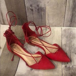 Schutz lace up flats